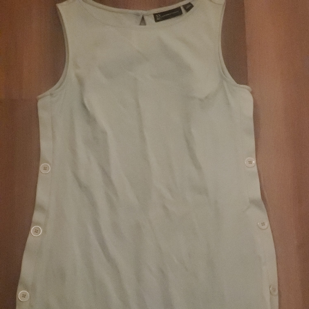 Light blue, side button cotton New York and Company dress